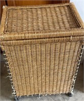 Wicker Hamper Full of Flood Lamps