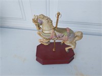 Windup Musical Carousel Horse