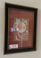 Lot #1230 - “Ja-da” by Bob Carleton framed musical
