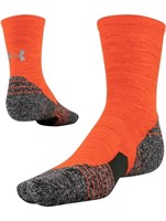 Under Armour Large Phoenix Orange Crew Socks