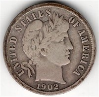 1902 Barber Dime