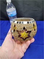 Mosaic Stained Glass Candle Holder