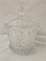 Crystal Glass Dish with Lid