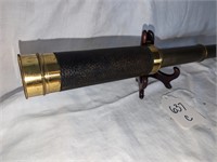 Antique Telescope 5 Section Leather Covered