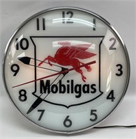 Mobilgas Lighted PAM Style Advertising Clock