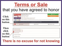 TERMS OF SALE