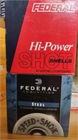 Box of Federal Hi-Power & Federal Steel 12ga.