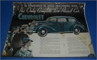 vintage Chevrolet advertising piece