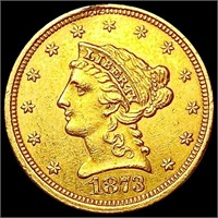 1873 $2.50 Gold Quarter Eagle CLOSELY