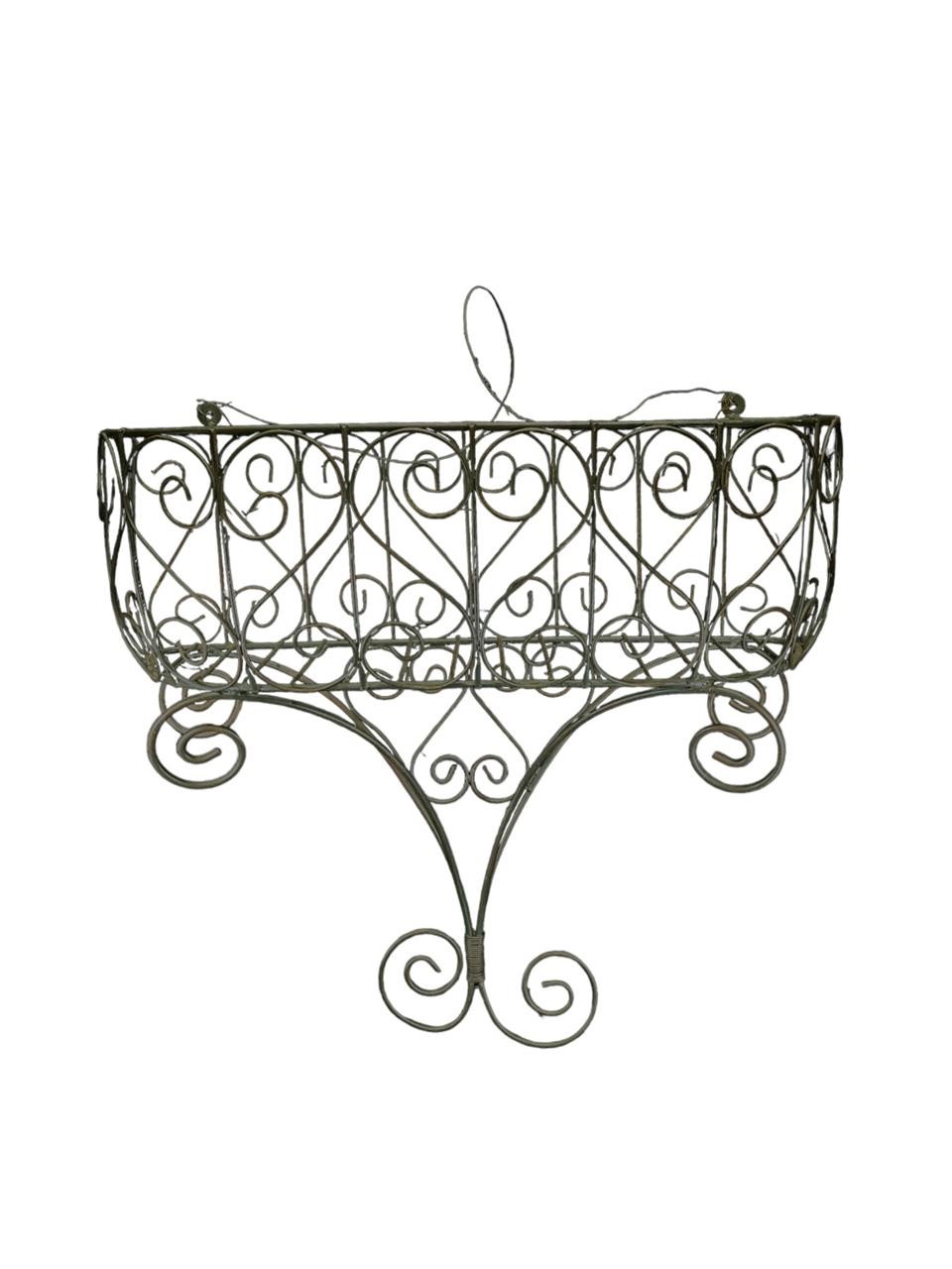 Green Metal Wall Planter