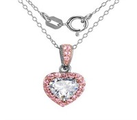 Trillion 2.00 ct White Topaz Designer Pendant