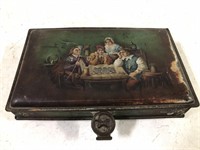 ANTIQUE TIN WITH HORSE HAIR