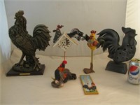 Lot de 7 items à l'effigie de coq