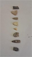 Native American arrow heads and tools