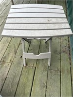Plastic folding patio table