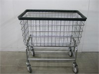 20"x 33"x 32" Wire Basket On Wheels