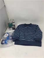 New baby items- Hanes zip up long sleeve shirt