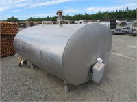 1,200 Gallon Dairy King Stainless Steel Tank
