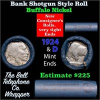 Buffalo Nickel Shotgun Roll in Old Bank Style 'Bel