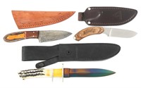 BEAR & SON CUTLERY & LONE WOLF FIXED BLADE KNIVES