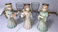 3 angels with stemware