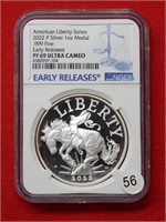 2022 American Liberty 1 Oz Silver Medal NGC PF69