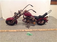 Fragile metal motorcycle