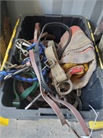 Tub Of Various Horse Tackle