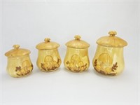 Ceramic Dry Goods Containers ( Mushroom Design)