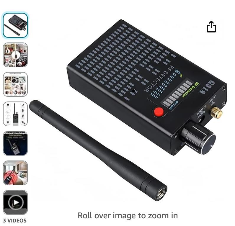 Anti-spy Bug GPS Camera RF Signal Detector Set