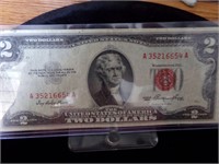 1953 2 Dollar Red seal