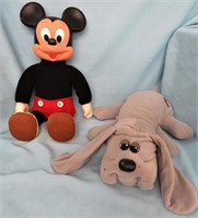 POSEABLE MICKEY MOUSE*PLUSH POUND PUPPY