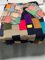ANTIQUE PATCHWORK QUILT TOPPERS