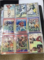 Sports cards, finder full of NFL football trading