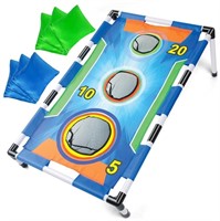 B729  iFanze Cornhole Game, Portable 3 Holes Set