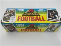 sealed box 1991 Bowman football cards