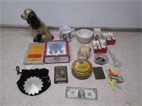 Misc Collectibles - Ceramic Dog, Avon Nutcrackers