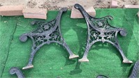 Decorative Iron Bench End Pieces to Make A bench.