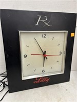 Advertising Clock - RX Lilly - metal frame, no