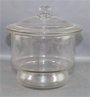 Large Glass Urn & Cover