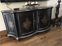 CURVED FRONT PAINTED CREDENZA