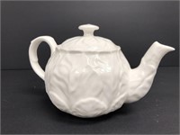 Wedgwood Bone China White Cabbage Teapot