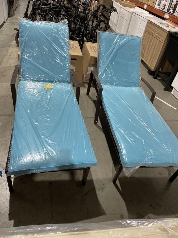TWO LOUNGE CHAIRS RETAIL $200