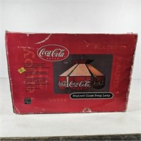 Coca-Cola Stained Glass Swag Lamp