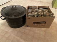 Canning jars and canner