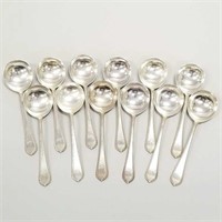 Sterling silver set of 12 Gorham bouillon spoons
