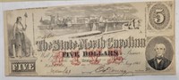 1863 The State of North Carolina Note