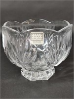 Vintage 24% Lead Crystal Footed Candy Dish