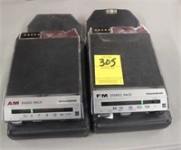 Panasonic AM and FM Stereo Packs with Cases