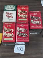 Lot of Hauptmann's Cigar Tins